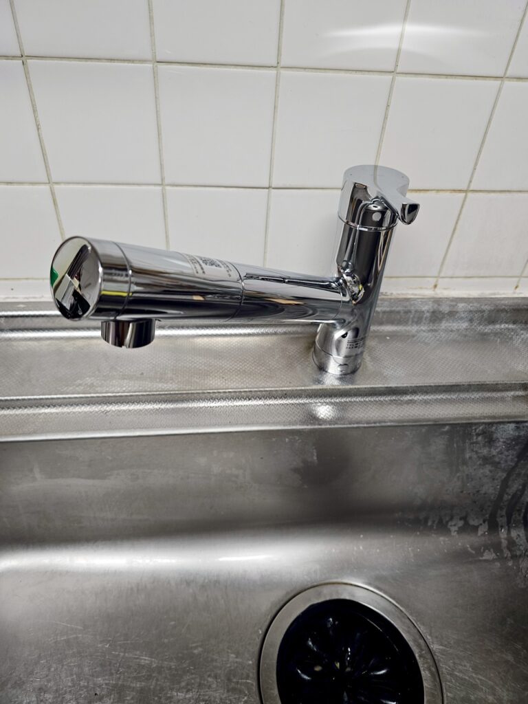 キッチン水栓を最新タイプへ取替